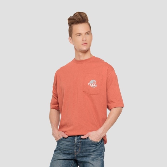 Carhartt Other - Carhartt Casual Orange Short Sleeve Tee with Graphic Detail